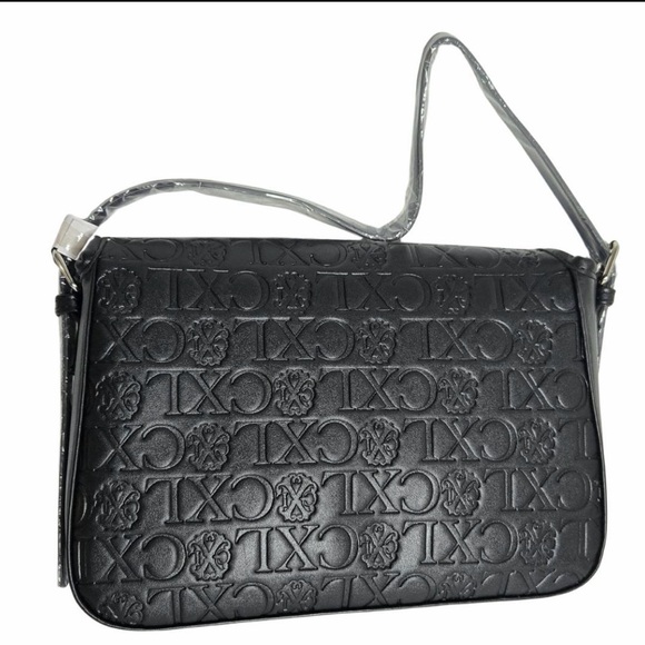 Authentic CXL by Christian Lacroix Clara Embossed Logo shoulder bag-faux Leather - Picture 4 of 11